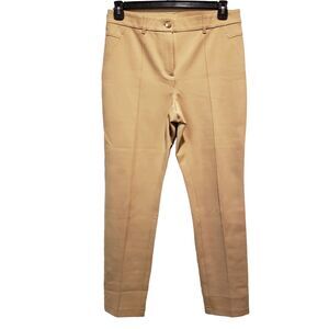 Chicos So Slimming Khaki Trousers Size 1 Tan Pants Career